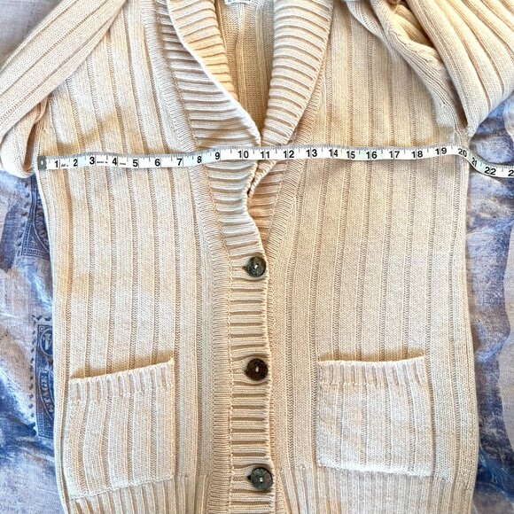 N.Peal 100% Cashmere Beige Cardigan Sweater - Picture 5 of 9